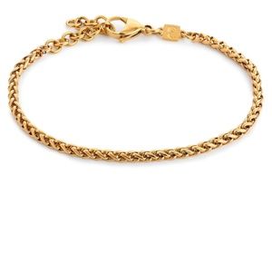 Gold Filled Braided Clasp Bracelet One Size Fits Most